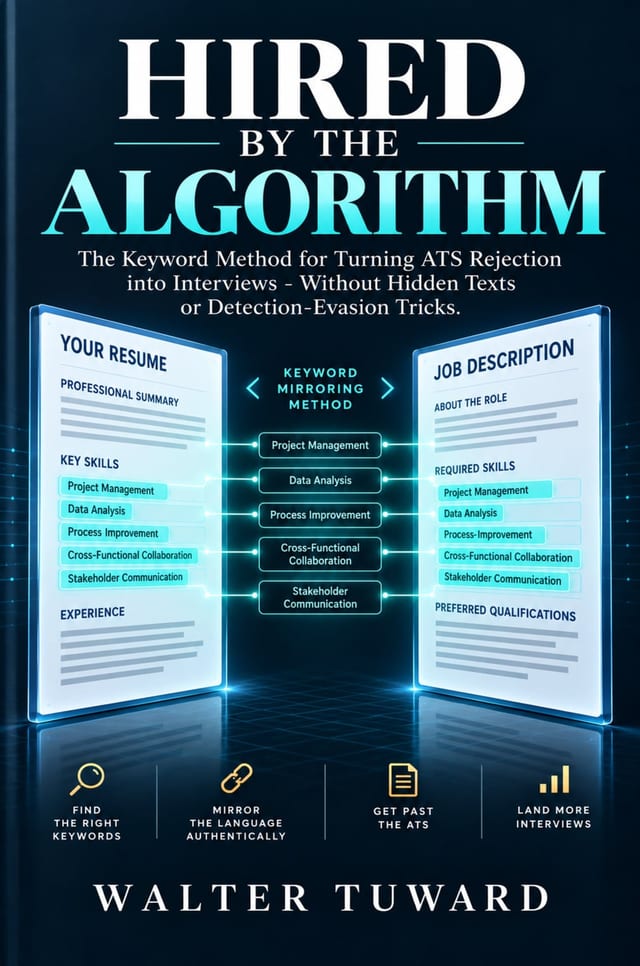 Cover of Hired by the Algorithm: The Keyword Mirroring Method for Turning ATS Rejections Into Interviews—Without Hidden Text or Detection-Evasion Tricks