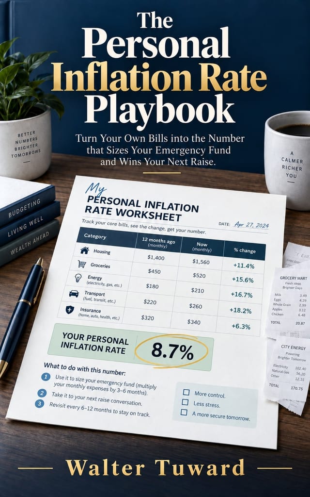 Cover of The Personal Inflation Rate Playbook: Turn Your Own bills into the Number that Sizes Your Emergency Fund and Wins Your Next Raise